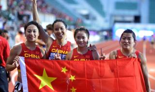 中国女子接力夺冠